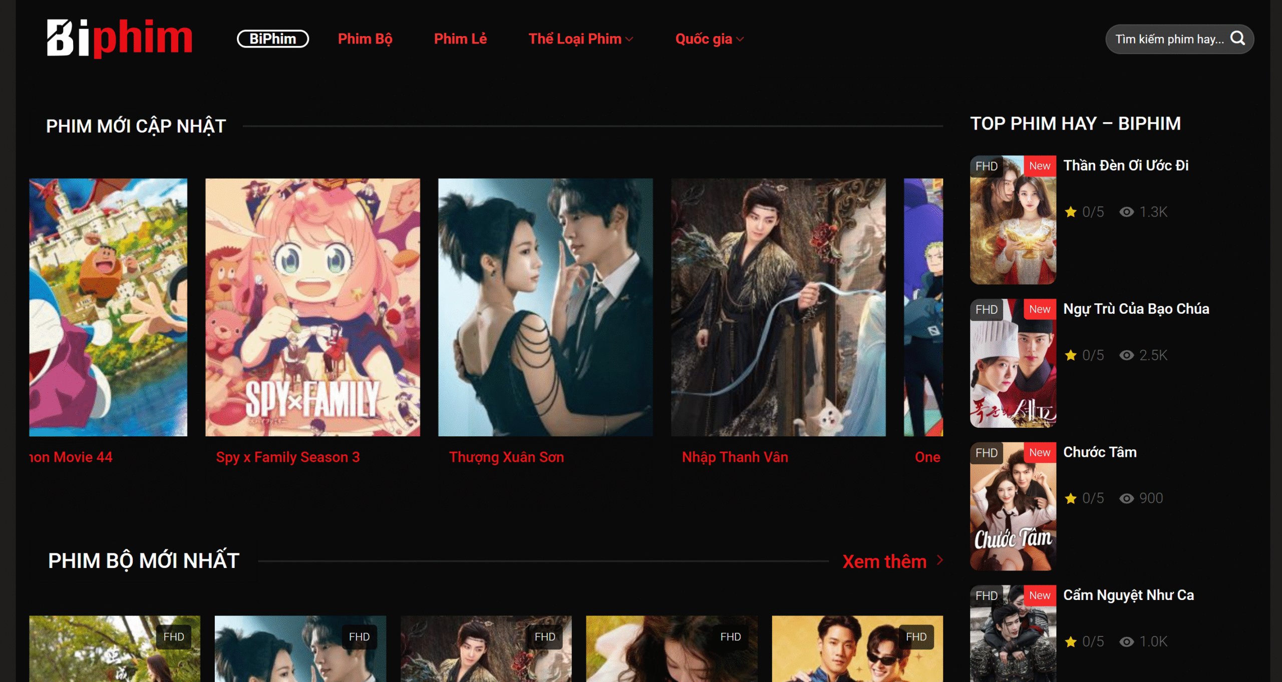 BiPhim là nền tảng xem phim trực tuyến hàng đầu tại Việt Nam